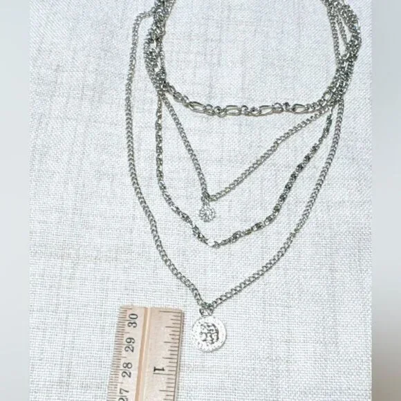 Boho silver necklace N583 - Picture 5 of 5